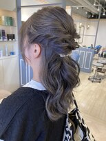 シェノン 赤羽店(CHAINON)&nbsp;編み込みハーフアップ巻き髪スタイル赤羽美容室