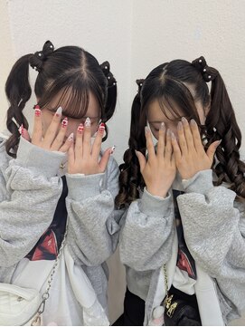 プティクローシェ バイ クオーレ(petite cloche by CUORE) 立体リボンツインテール