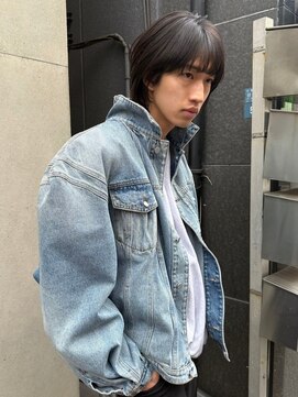 ガリカ 渋谷(Gallica) 顔まわりレイヤーカットでつくるアンニュイメンズミディアム