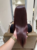 フレーム へアアンドトリートメント 天王寺北口店(FRAME)&nbsp;チェリーレッド酸性ストレート