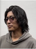 心斎橋ツイストスパイラルパーマ波巻パーマ緩めメンズ20代色気