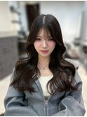 心斎橋/着物ヘア/大人ガーリー/ダークアッシュ/似合わせカット