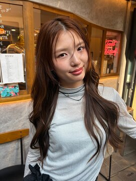 スタンド バイ ヘアー アンド コーヒー 恵比寿(STAND By HAIR ＆ Coffee) シースルーバングと艶めくシアーロング