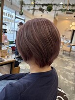 ボンドヘアステージ 良福寺店(BOND hair stage)&nbsp;サクラベージュ×ローライトで立体感を出したグラボブ
