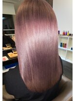 アールサロンプラスキャスパ 自由が丘(Rrsalon+CASPA)&nbsp;ブリーチ毛にピンクパープルカラー&HASヒト幹細胞Trで極艶に！
