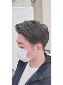 爽やかアップバングスタイル