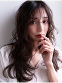 ニュアンスカール ×  セミロングレイヤー