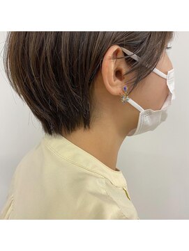 キー(kii) 透明感グレージュ ショート 福岡 天神 今泉 薬院