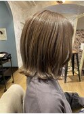 切りっぱなしボブ