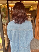 ヘア プロデュース キュオン(hair produce CUEON.)&nbsp;艶オレンジ/伸ばしかけ/顔まわりレイヤー