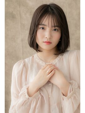 モッズヘア 越谷(mod's hair) 黒髪アッシュブラック美髪切りっぱなしボブ314Y越谷20代30代40代