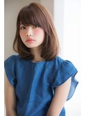 【Laf 岡本聡美】ナチュラル/大人ミディアム/艶カラー