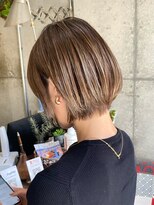 トト 船橋店(toto.)&nbsp;黒髪/グレーベージュ/レイヤーロング/前髪パーマ[西船橋/津田沼]