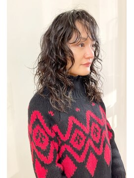 リアン(Lian) 【パーマ】ウェーブパーマウルフデザイン