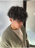 ツイストスパイラル メッシュ マッシュパーマ ハイライト 新宿