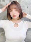 顔周り/前髪カット×韓国風レイヤーカット×ボブ[ボブ]