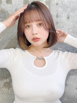 ハローバイシー 仙台(Hello by Sea) 顔周り/前髪カット×韓国風レイヤーカット×ボブ[ボブ]