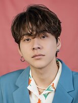 オーシャントーキョーオーバー 渋谷(OCEAN TOKYO OVER)&nbsp;韓国マッシュセンターパートダウンパーマニュアンスパーマウルフ