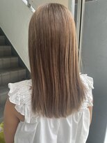 ローレンジウ(LOREN JU)&nbsp;透明感髪質改善ベージュダブルカラーミルクティーグレージュ