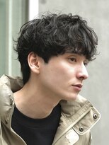 フィフスパーク(fifth PARK) 原宿波巻きスパイラルパーマシャドウパーマメンズセンターパート