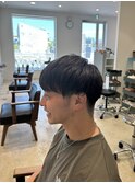 刈り上げマッシュ/メンズカット/ダークアッシュ/宇都宮/西川田