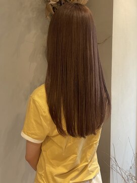 ヒトイロ(hitoiro) ダブルカラー　ピンクブラウン