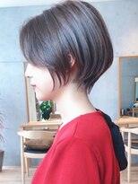 セイドット リー(Say. Ree)&nbsp;Say.ひし形ショートレイヤー丸みショートミルクティーベージュ