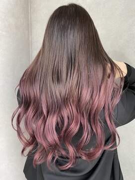 エル オオサカ 心斎橋店(L. OSAKA) ベビーピンクベージュグラデーション_デザインカラー_Y40