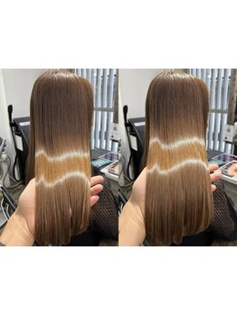 髪質改善を叶えて理想のサラ艶スタイルに☆ダメージを補修しながら癖を伸ばす酸性ストレートで湿気対策も◎