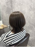 くびれヘアー＋透け感ブラウン