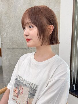 ガーデン 渋谷(GARDEN) 小顔大人レイヤーボブ暗めカラーミディアムデザインカラー