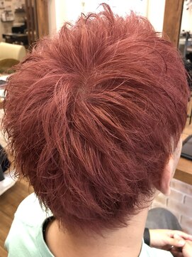 アンク リーフ(ankh leaf) 元住吉/武蔵小杉/メンズカラー/ダブルカラー/ピンクバイオレット