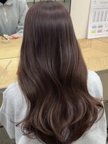 ミリ(mm)&nbsp;ブリーチなし透明感ブラウン！色落ちまで可愛い艶カラー