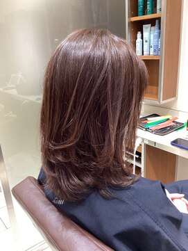 ピークアブー アヴェダ アトレ恵比寿(PEEK-A-BOO AVEDA) ミディアムレイヤーパープルブラウン