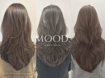ムード(MOOD,)の写真/【自然で美しいグレイカラー】髪の負担を最小限に,気になる白髪をしっかりカバーして若々しい美髪へ*[銀座]