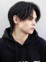 エイド 本店(aid)&nbsp;束感センターパートウルフ耳掛け毛流れメンズミディアム