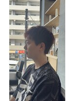ソイクフ 高田馬場店(SOY-KUFU) アクティブショートブリーチなしカラーレッドショートメンズ