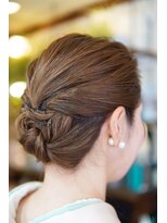 ネス(NESS) 【着物ヘアセットアップ】訪問着の落ち着いたシニヨン190