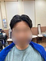 二番街 センターパートスタイル