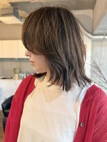 ハイジア(hygea) 30代40代透け感マロンブラウンレイヤーボブミディアムボブ