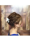華やか結婚式ヘアアレンジ♪