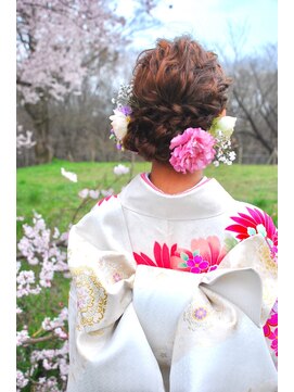 ノアフライ(NOAH FLY) ♪着物スタイルゆる編み込みアップ♪