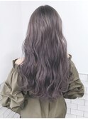 パープルロング_ウォーターフォール毛先パーマ_ba100291