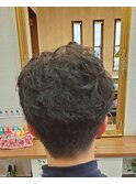 ツーブロックナチュラルパーマ