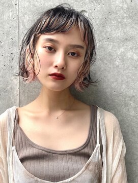ユアーズ ヘア 恵比寿本店(youres hair) ミニボブピンクインナー