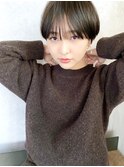 【December】大人かわいい黒髪マッシュショート♪