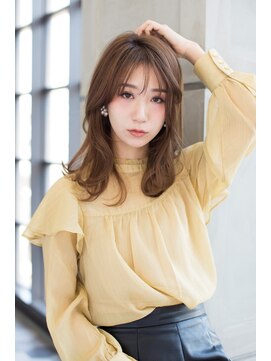 トティア 福島(Totia) 【Totia福島】Aバング×小顔に見せるヘア×クリアグレージュ