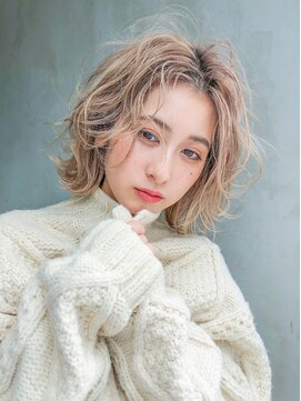 アイティー バイ アルバム 中野店(IT by ALBUM) ベージュボブ_ホワイトアッシュホワイトアッシュ_8243