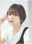  ボブ/カーキグレージュ/大人かわいい[恵比寿/恵比寿駅]