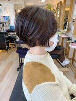 オーシャン(Ocean)&nbsp;[OCEAN Hair&Life藤原純] 明るめの白髪染めハンサムショート☆